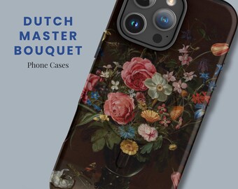 Bouquet MagSafe® Phone Case – Fine Art Floral Painting Case for iPhone 15 iPhone 16 – Vintage Flower Art Aesthetic Phone Cover Gift for Her