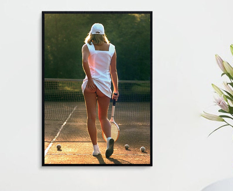 Tennis Girl Sexy Photo Art Poster Print Tennis Girl Bare Bottom Sexy Funny Poster | Etsy