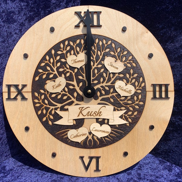 Tree Clock - Etsy