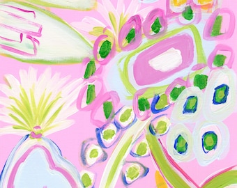 Abstract Painting Print | Colorful Abstract Painting | Canvas Wall Art | Canvas Art Print | Framed Canvas Print | Pink Abstract Art Print