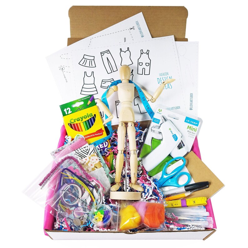 Tween Art Box Fashion Design Box Kids Art Box Art Gift Box Etsy