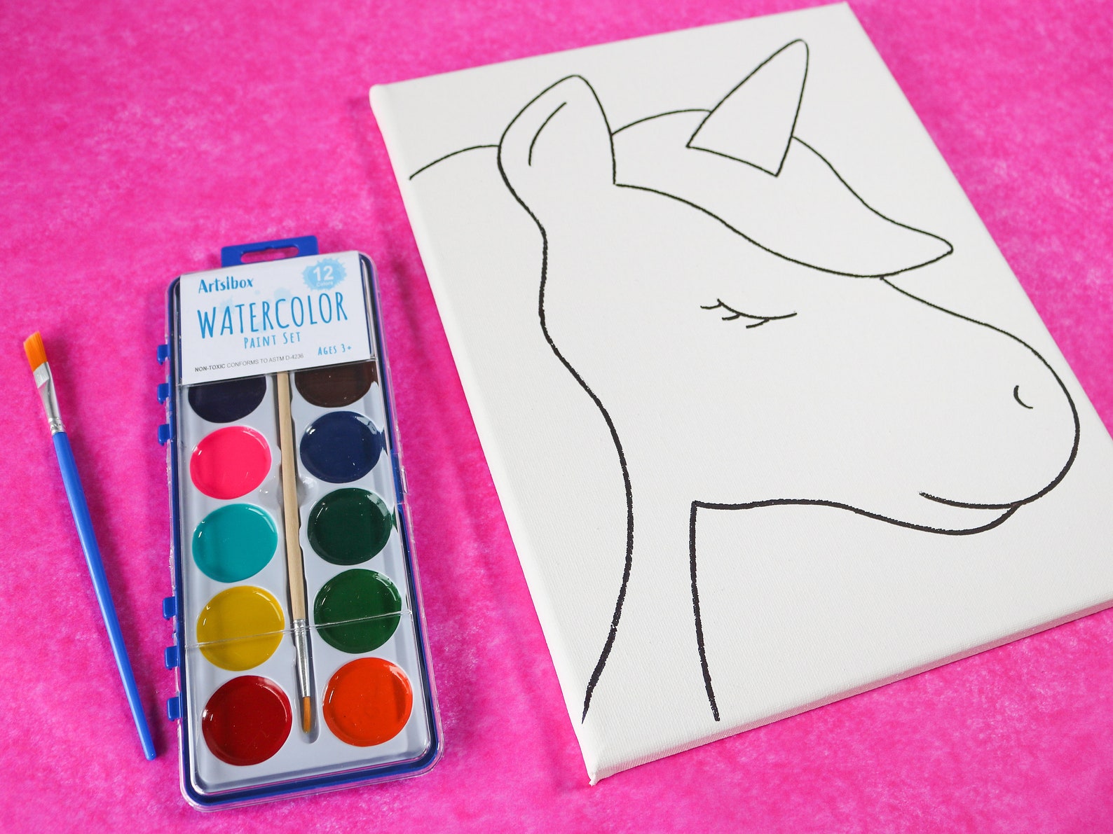 Unicorn Painting Party Unicorn Crafts Unicorn Art Kit Etsy