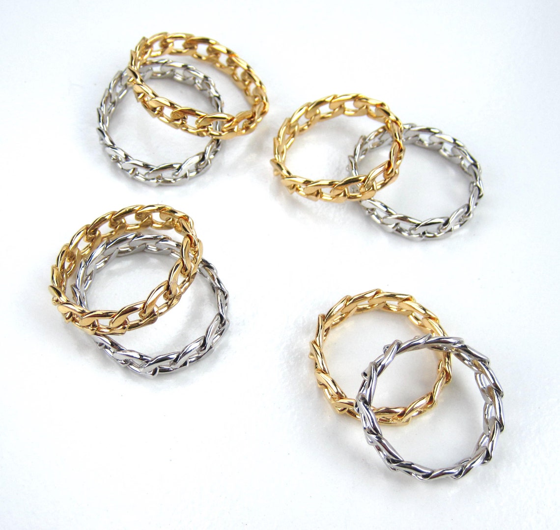 Kettenring Mit Diamant Aus 14 Kt Gelbgold | KLENOTA
