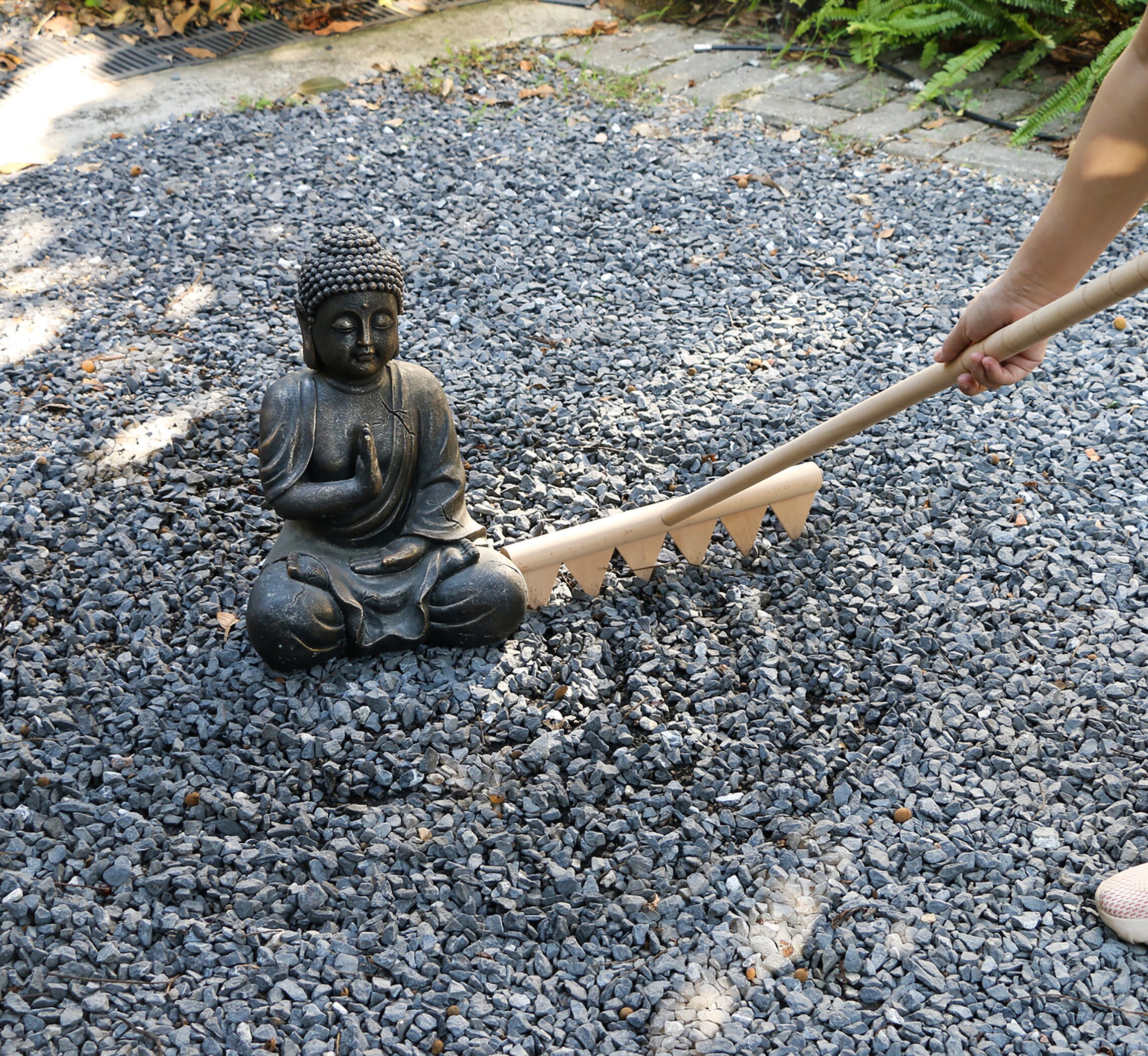 2PCS Large Zen Garden Rake Tool 48 Full Size Outdoor Japanese Garden