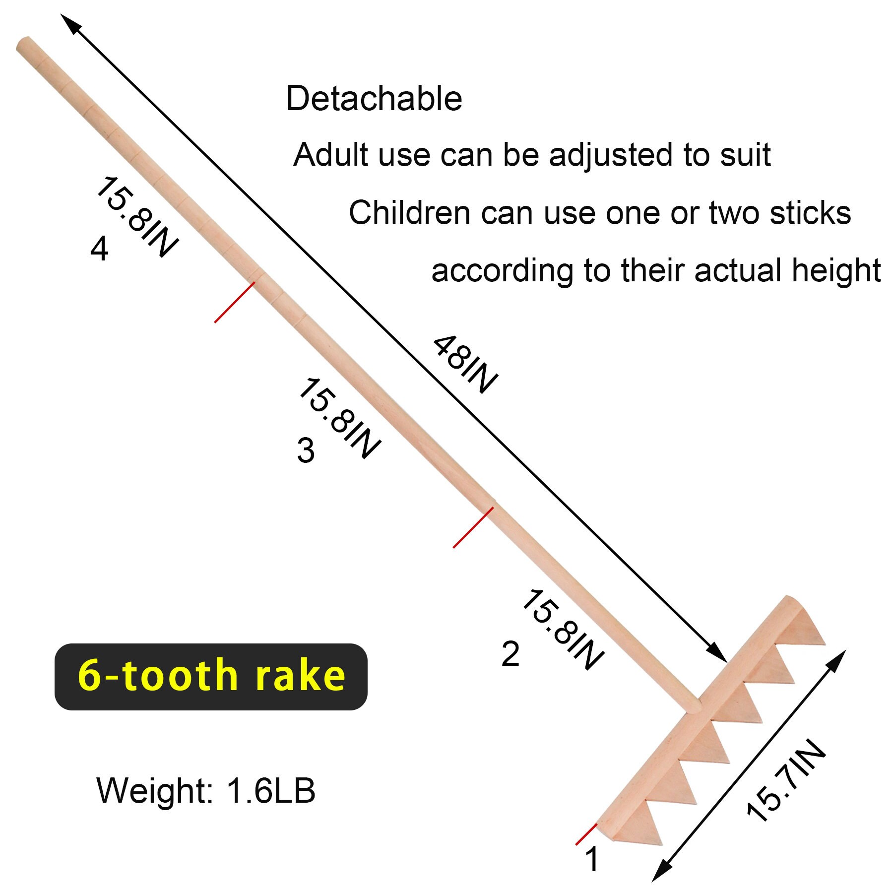 2PCS Large Zen Garden Rake Tool 48 Full Size Outdoor Etsy