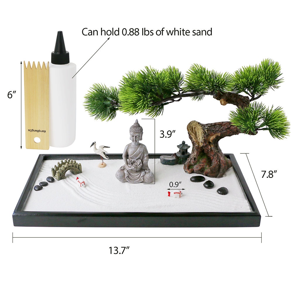 Unique Resin Crafts Zen Sand Table Decoration Home Decoration Meditation  Psychological Sand Table Mini Zen Garden Sand Table Yoga and Meditation  Supplies in the US - Personal Hour – Personal Hour