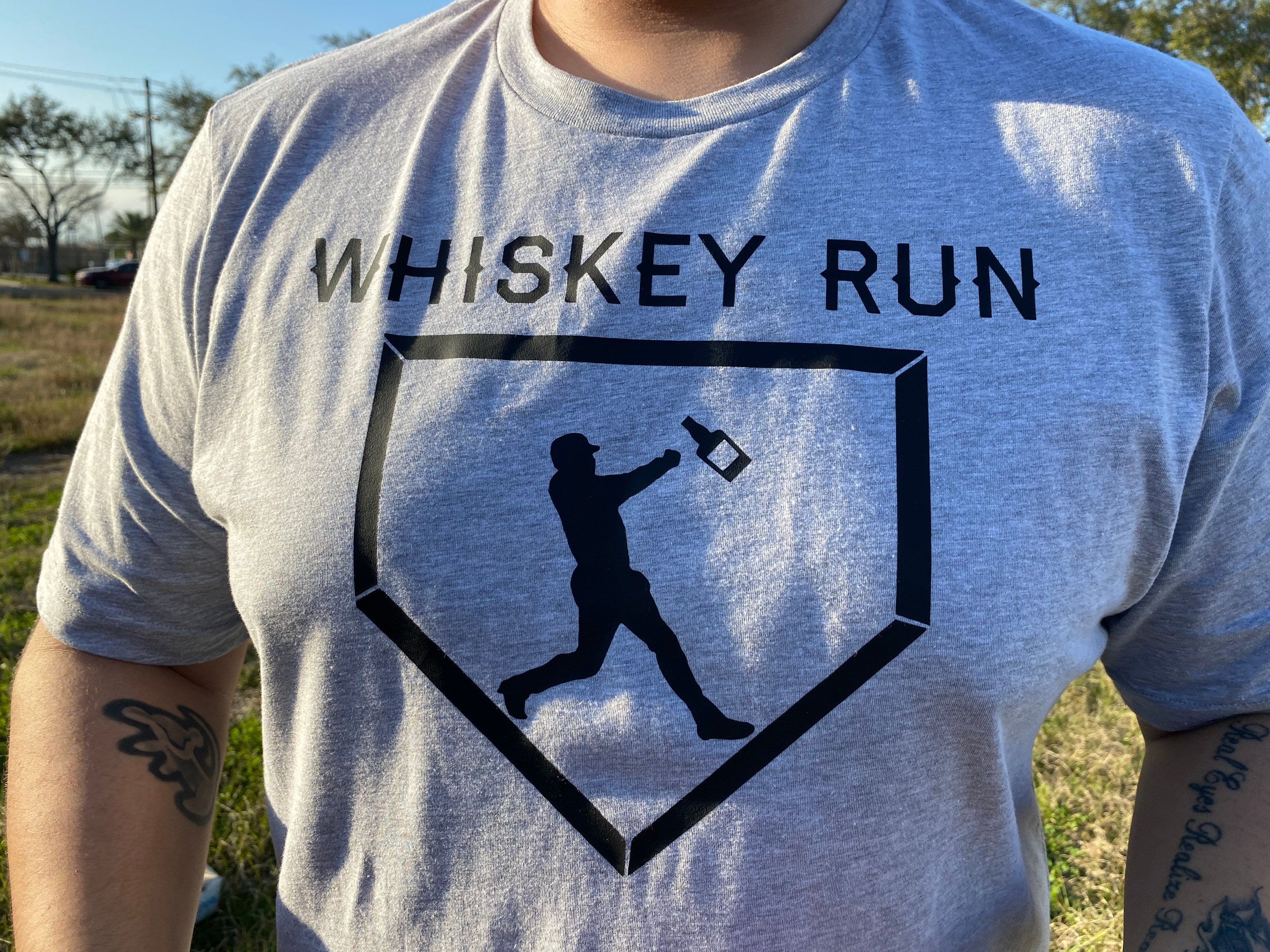 whiskey and weights t shirt