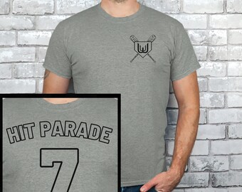 Hit Parade Tee | Whiskey Shirt | Baseball Shirt | Bourbon | Walk-offs and Whiskey | Father’s Day Gift | Mother's Day | BRBN