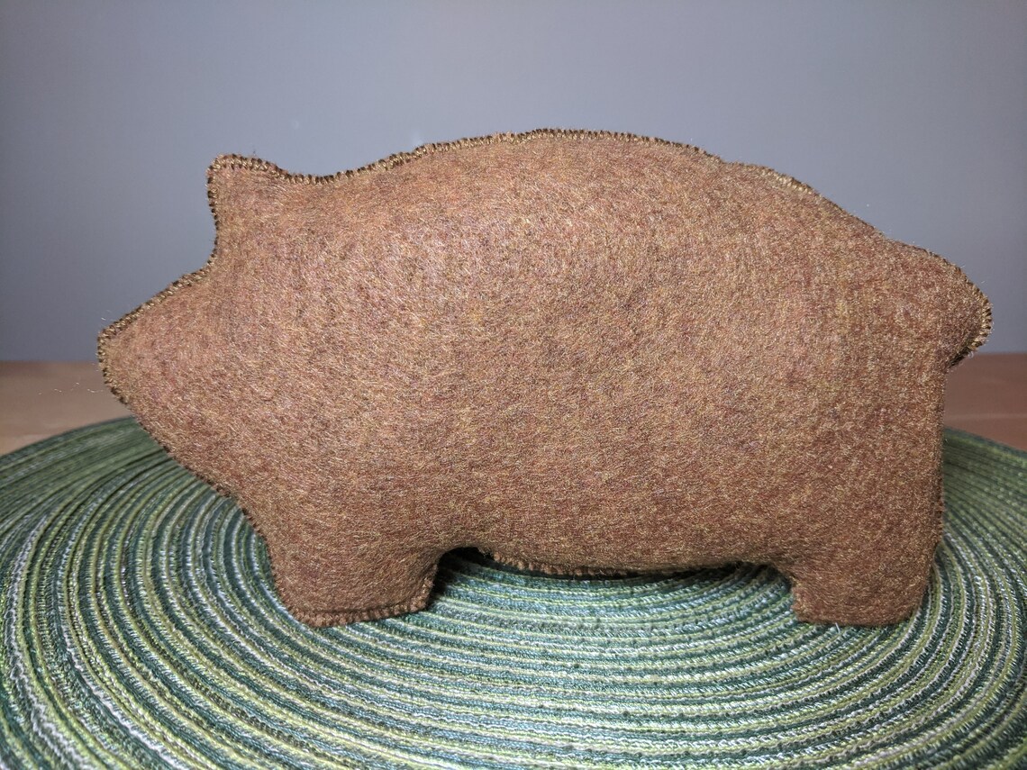 Pan Dulce Cochinito de Fieltro Grande Pan Dulce Mexicano Cochinito