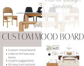 Interior Design Services - Custom Mood Board for One Room