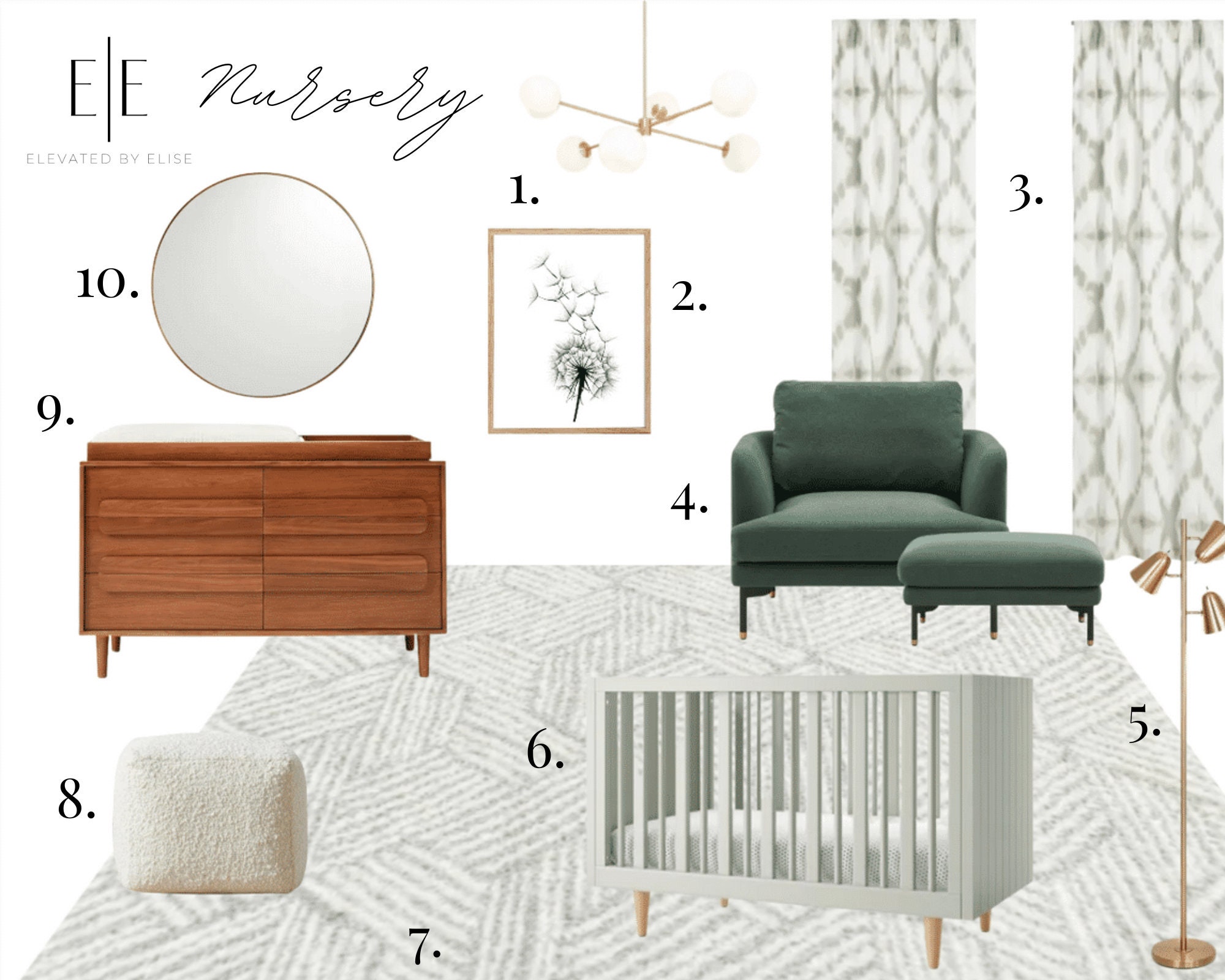 Mood Board, Room Design, Interior Design, Interior Decorating - Mid ...