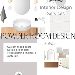 Interior Design Services - Powder Room Custom Design