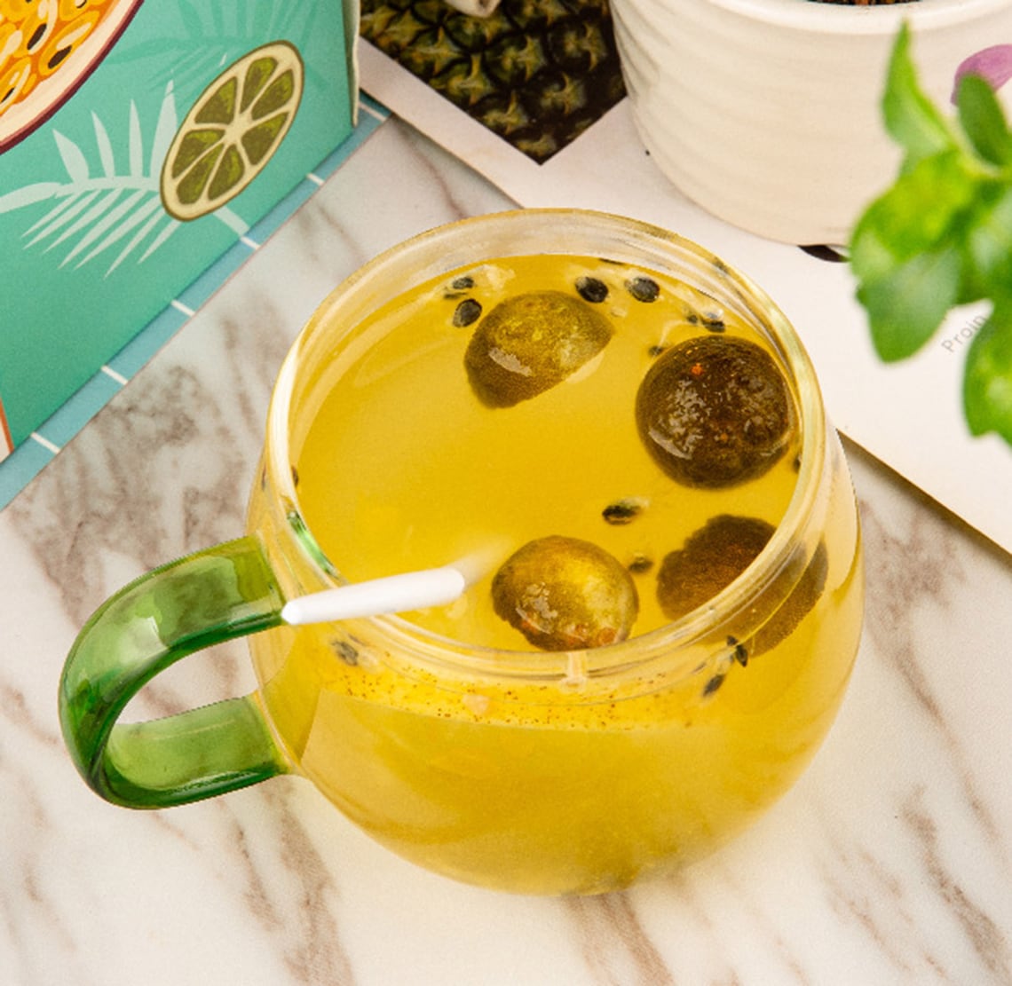 Kumquat Lemon Passion Fruit Tea Freezedried Lemon Slices Etsy