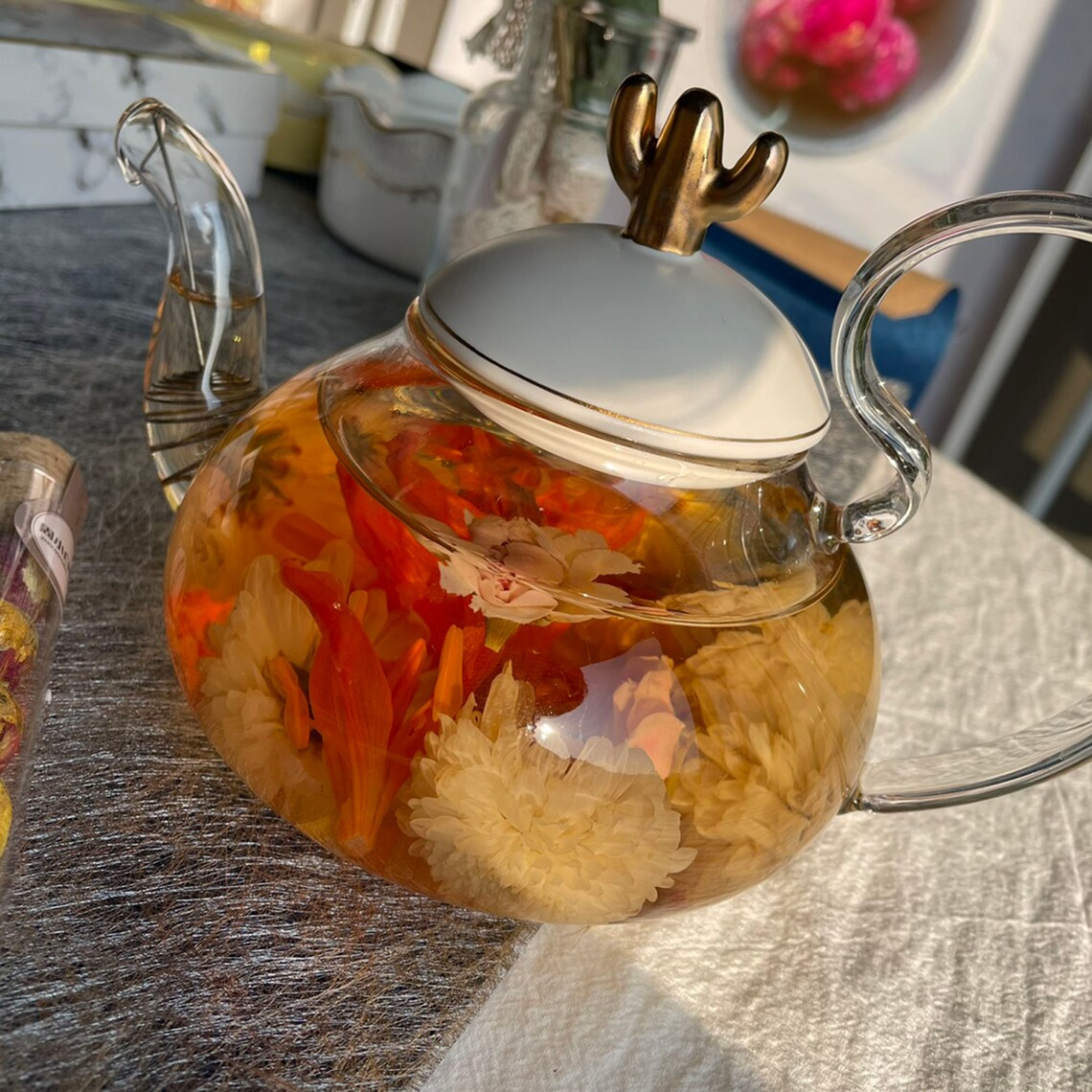 Osmanthus Tea Balls Flowering Tea Balls Blooming Flower Teas Etsy