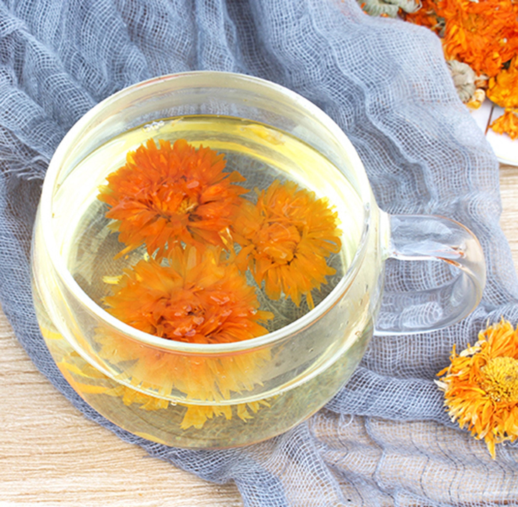 Calendula Flower Tea Wild Natural Herbal Tea Fragrant Etsy