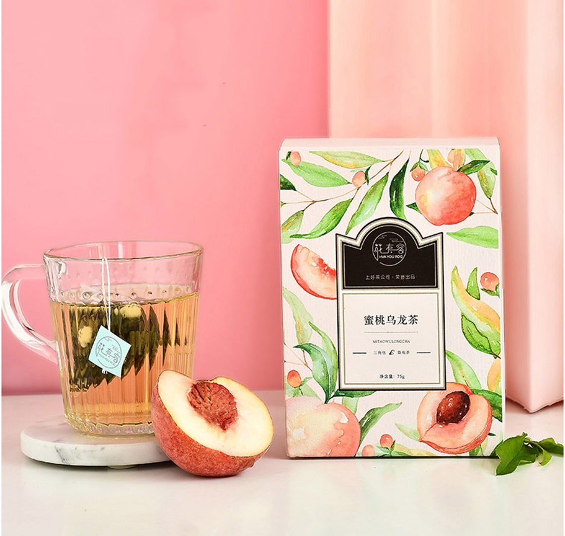 Peach Oolong Tea Herbal Tea Oolong Tea Fruit Tea Dried Etsy