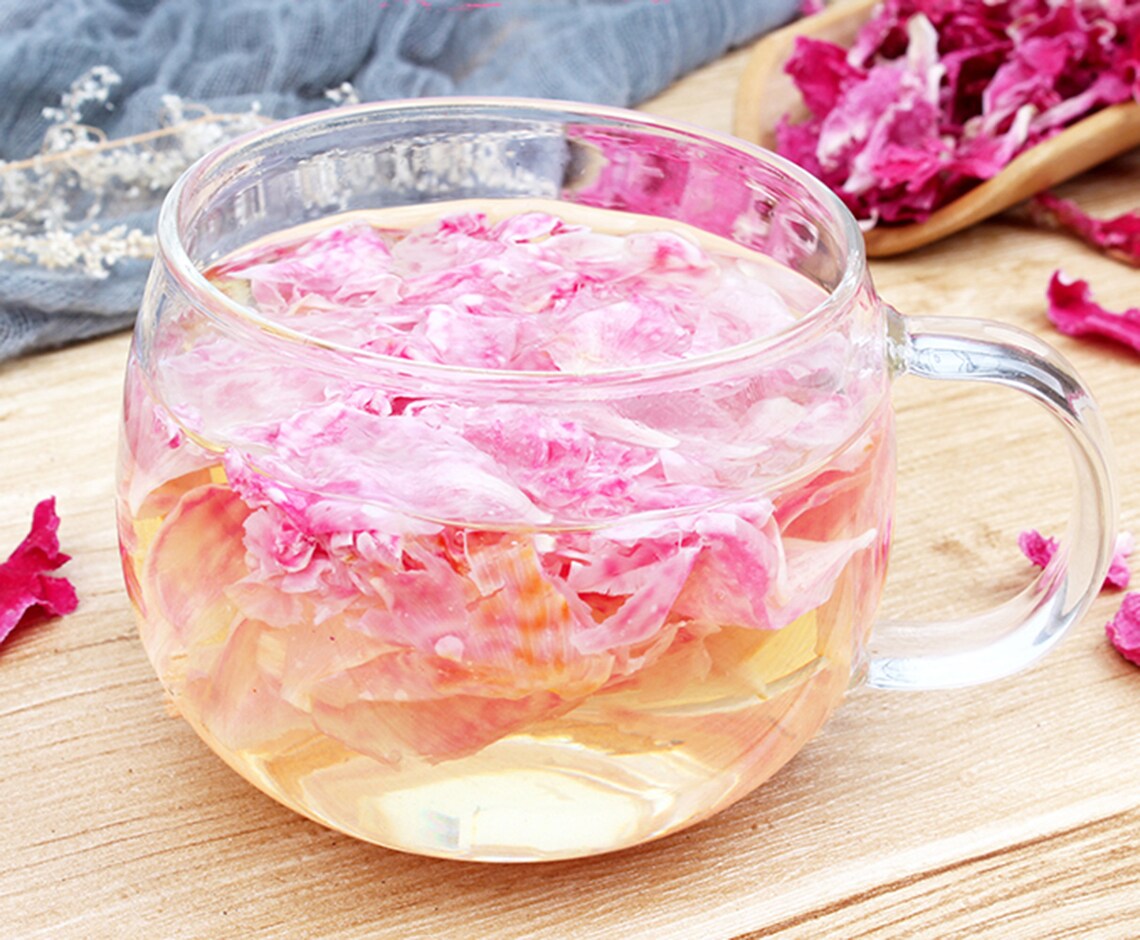 Peony Flower Tea Tea Dried Flower Tea with Petals Fragrant Etsy