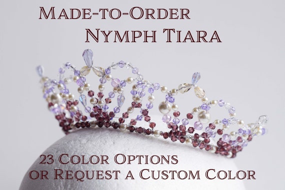 Made-to-order Nymph Style Crystal Tiara - Professional 