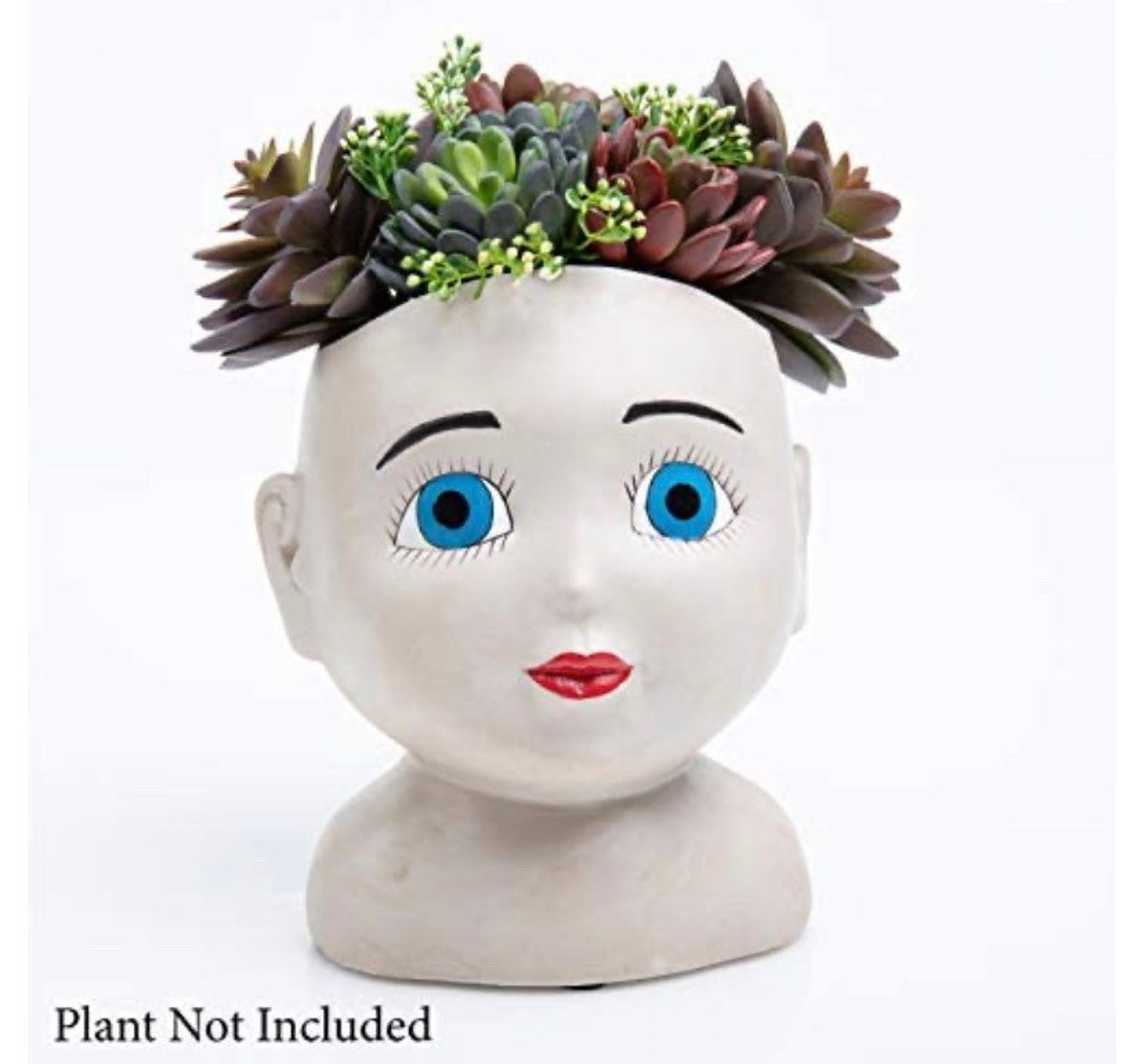 Face Flower Pot Head Planter Pot Succulent Planter Cute Resin Etsy