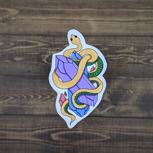 Adesivo de cristal de cobra