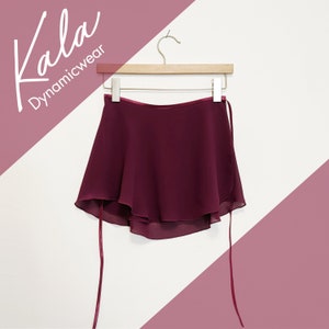 Ballet Wrap Skirt - Wine - Short ballet skirt