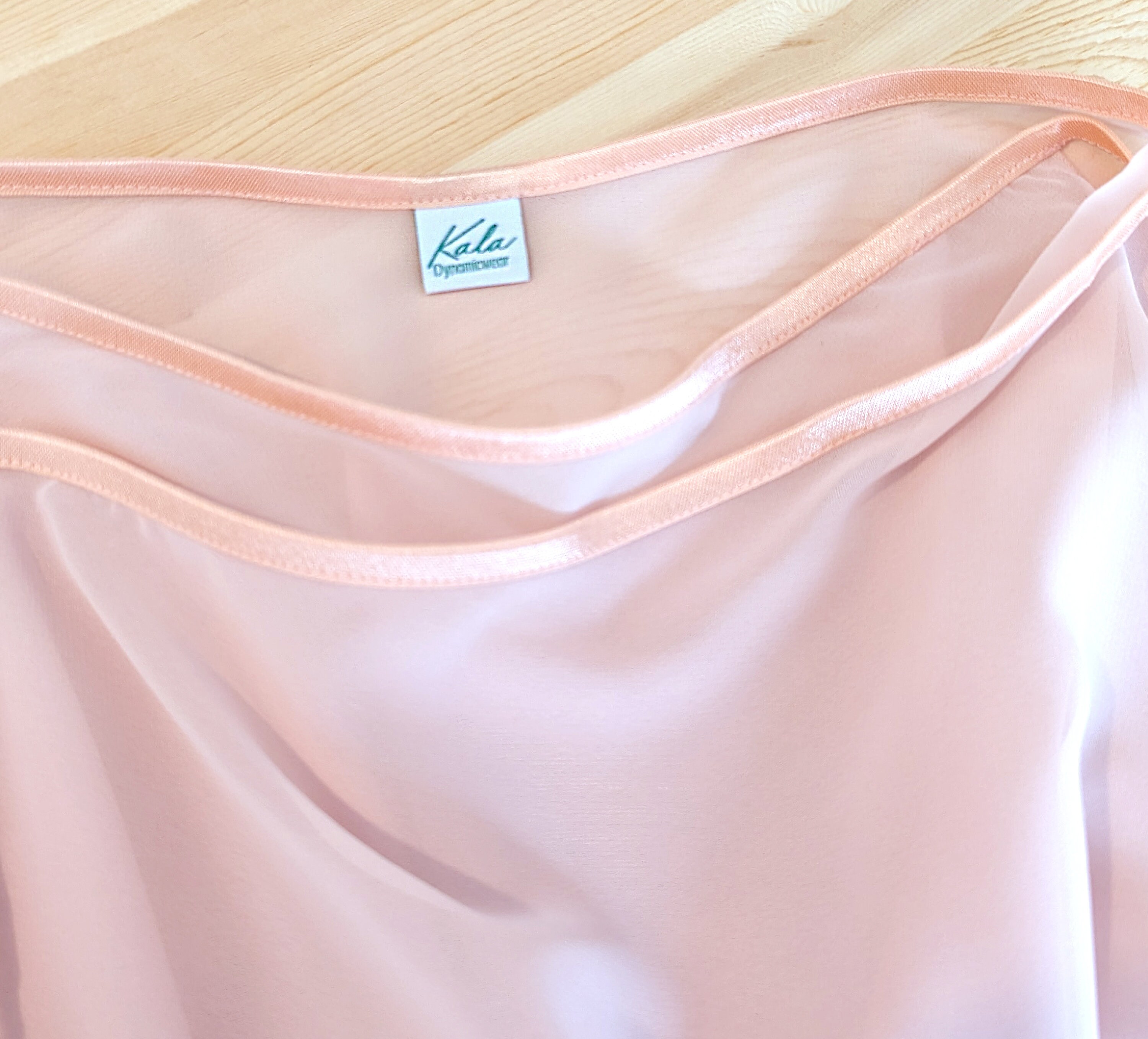 Ballet Wrap Skirt Pastel Pink Smooth Chiffon Long Length Ready to Ship ...