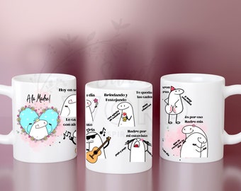 taza del dia de las madres florks  Familia peluche 15oz A la Madre!