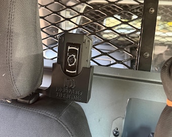 Axon 4 Body Camera Headrest Mount – Patrol Car Rear Seat Recording Holder fits Ford, Chevy and GMC headrests