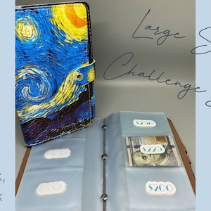 Large Savings Book, 96 Envelope Challenge, Personalized Binder and Envelope Numbers