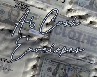 Enveloppes de caisse A6 pour système de budgétisation personnalisé