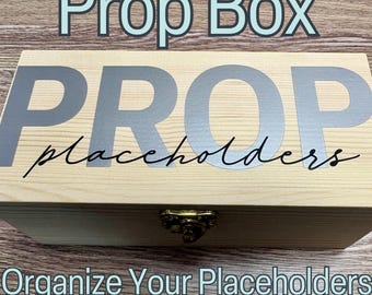 Prop Placeholder Organizer Box, Optional Organization Tab Dividers