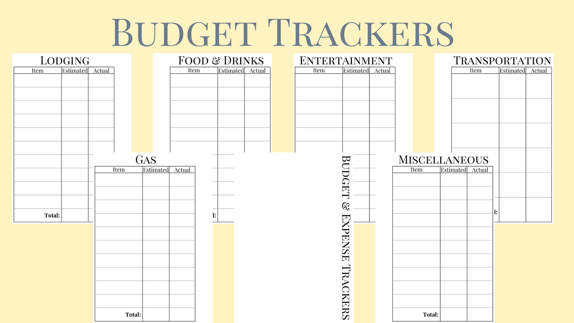 Pocket Planner A7 Printable Inserts Vacation Planner and Etsy UK