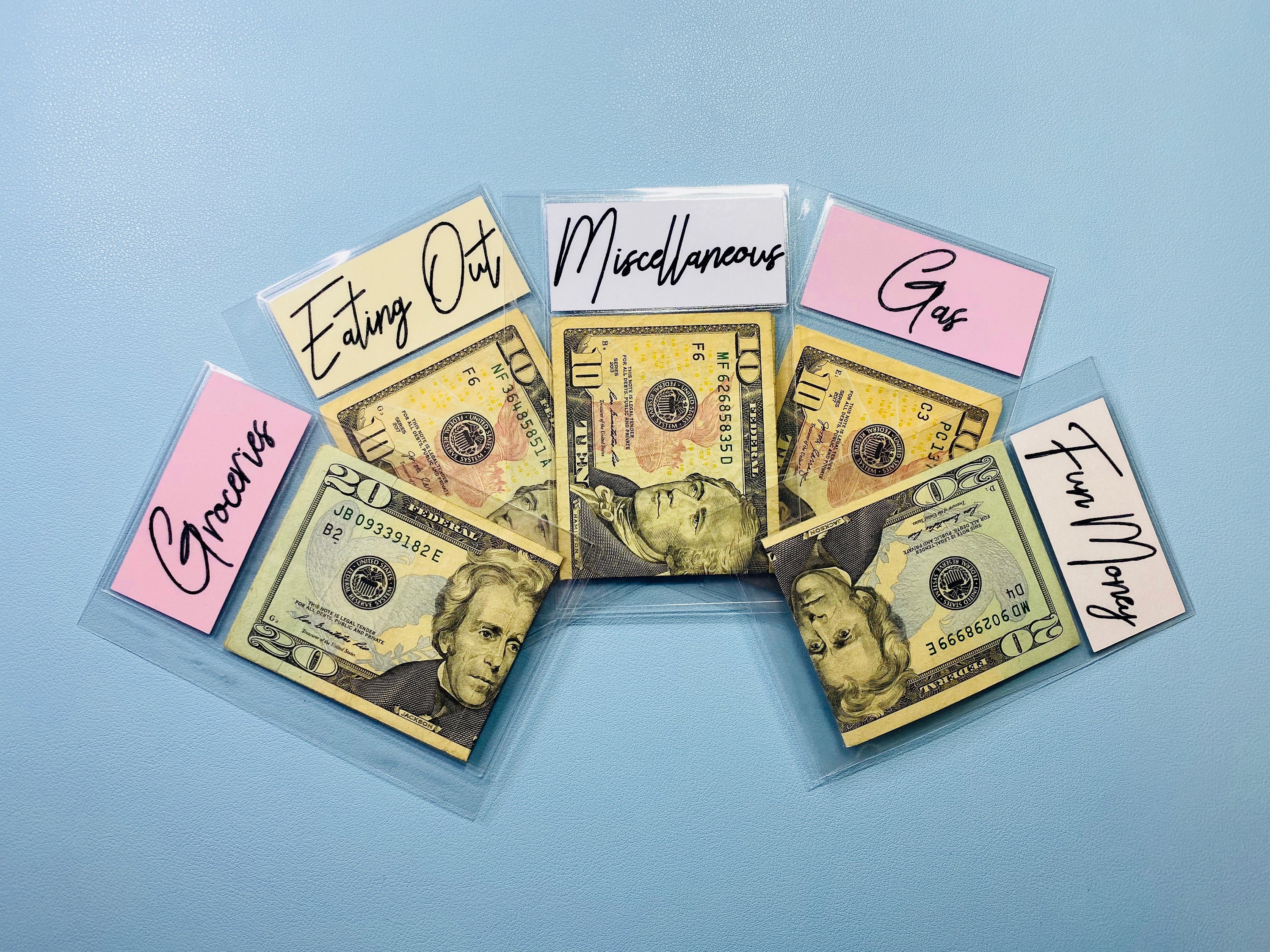 A7 Laminated Cash Envelopes with TOP Label for A7l Sized Etsy