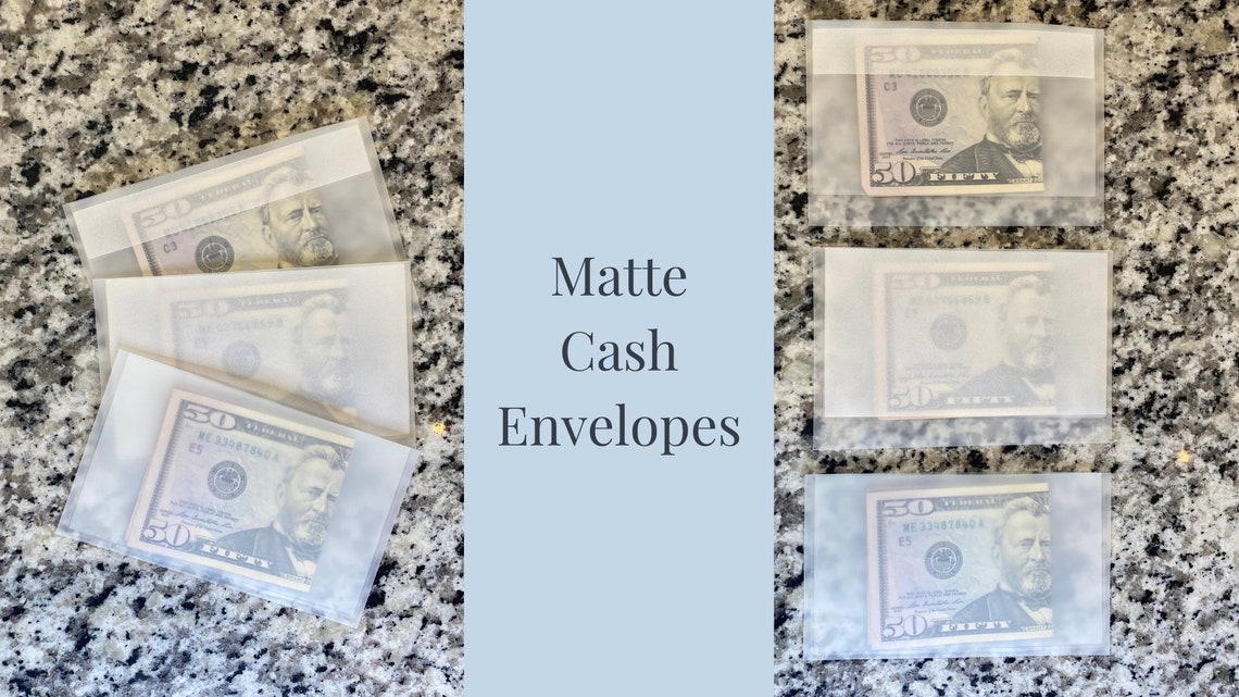A7 Laminated Cash Envelopes for A7 Sized Binder Personalized Etsy