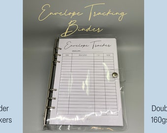 Expense Tracker A5 Sammelmappe mit 50 Umschlag-Trackern