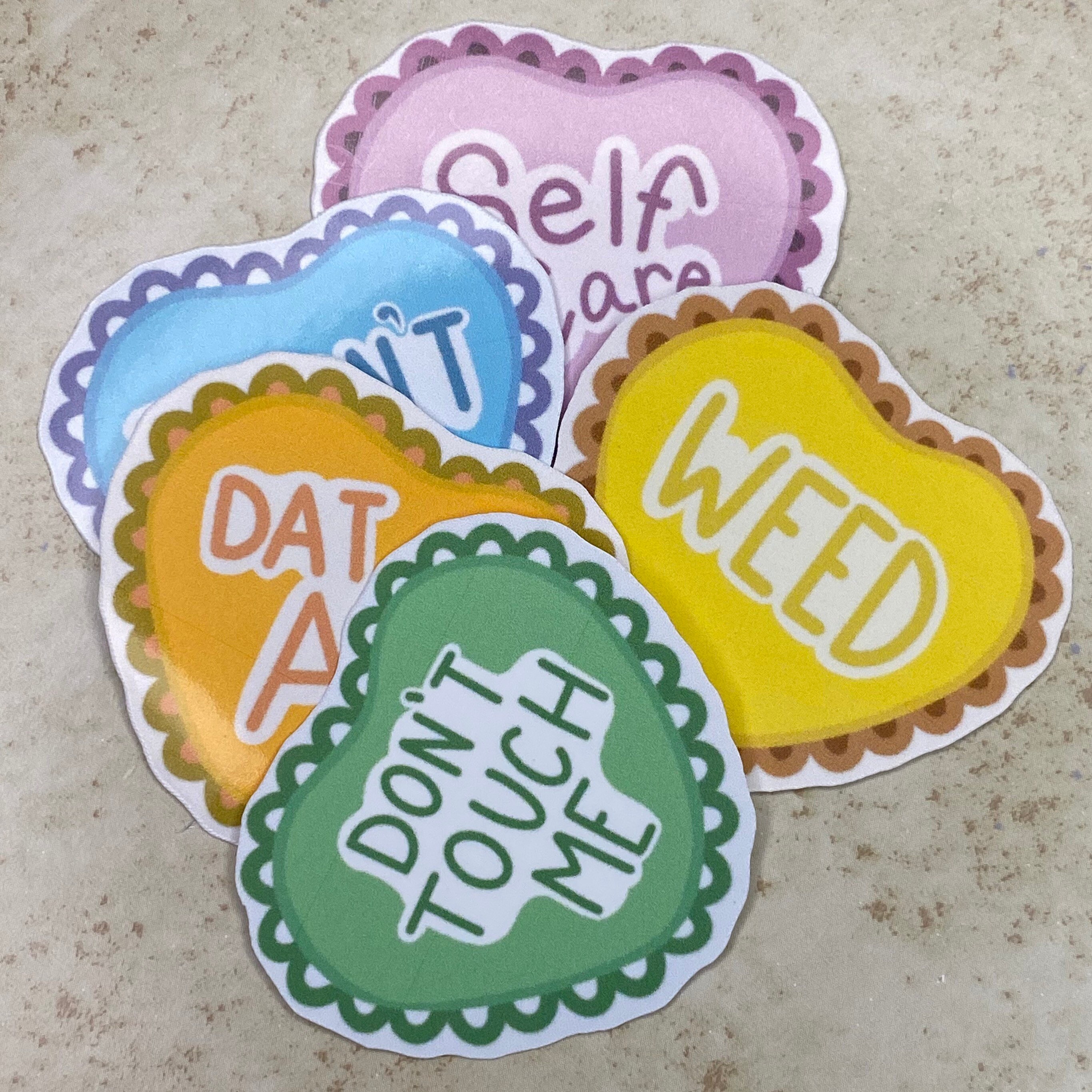 Valentines Day Funny Love Stickers Glossy Etsy