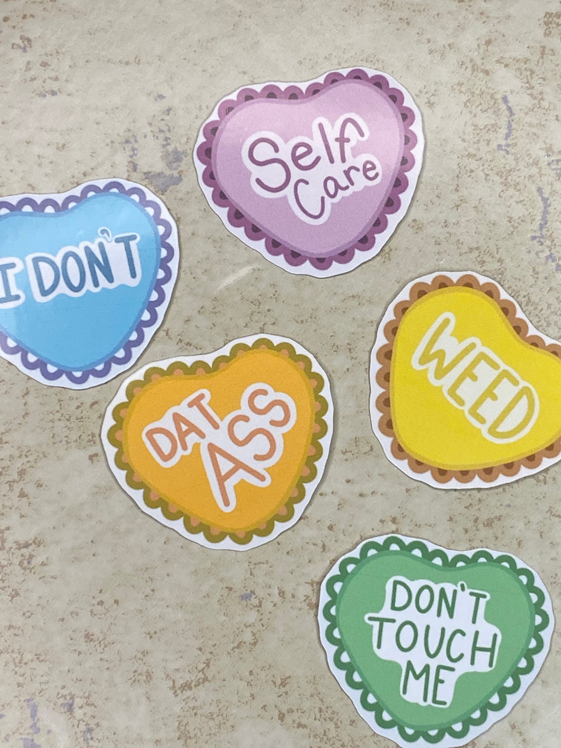 Valentines Day Funny Love Stickers Glossy Etsy