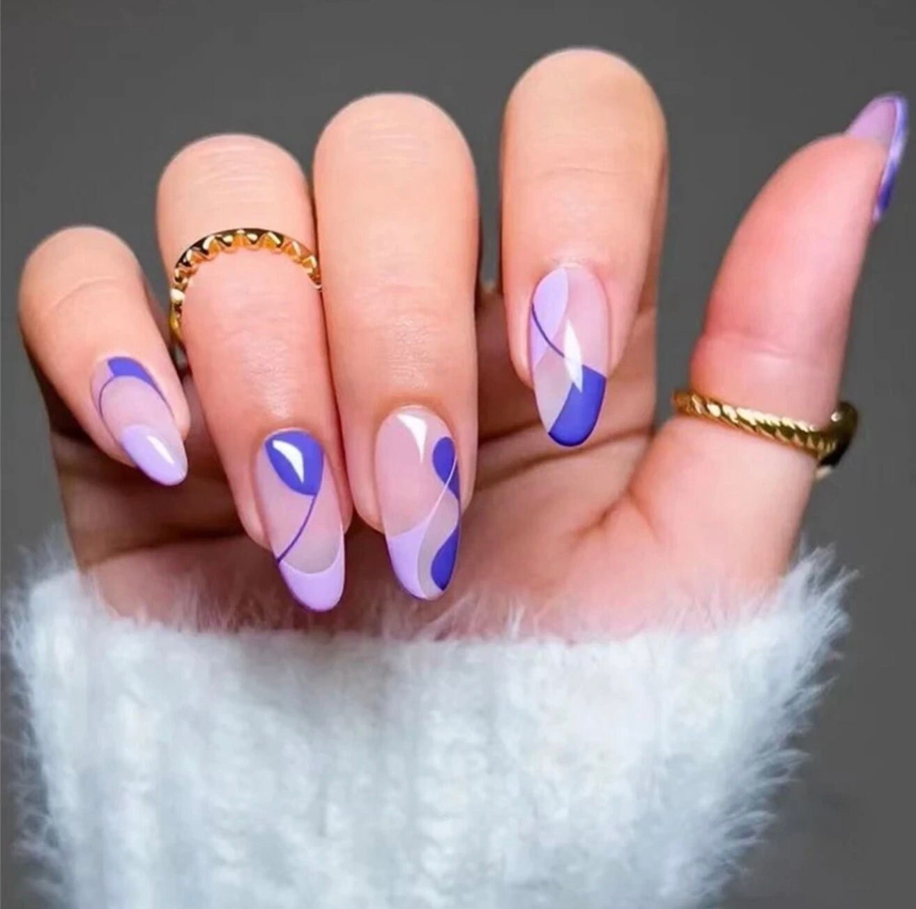 Purple Nail Designs - Etsy
