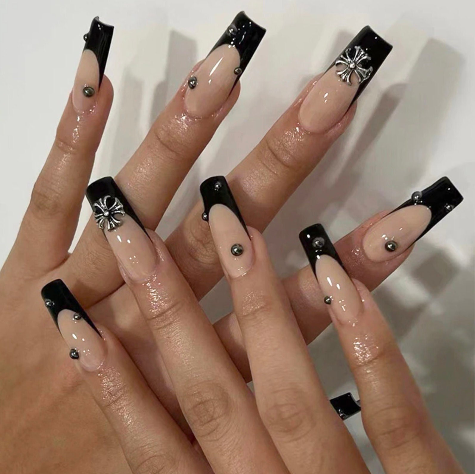 Cross False Nails - Etsy