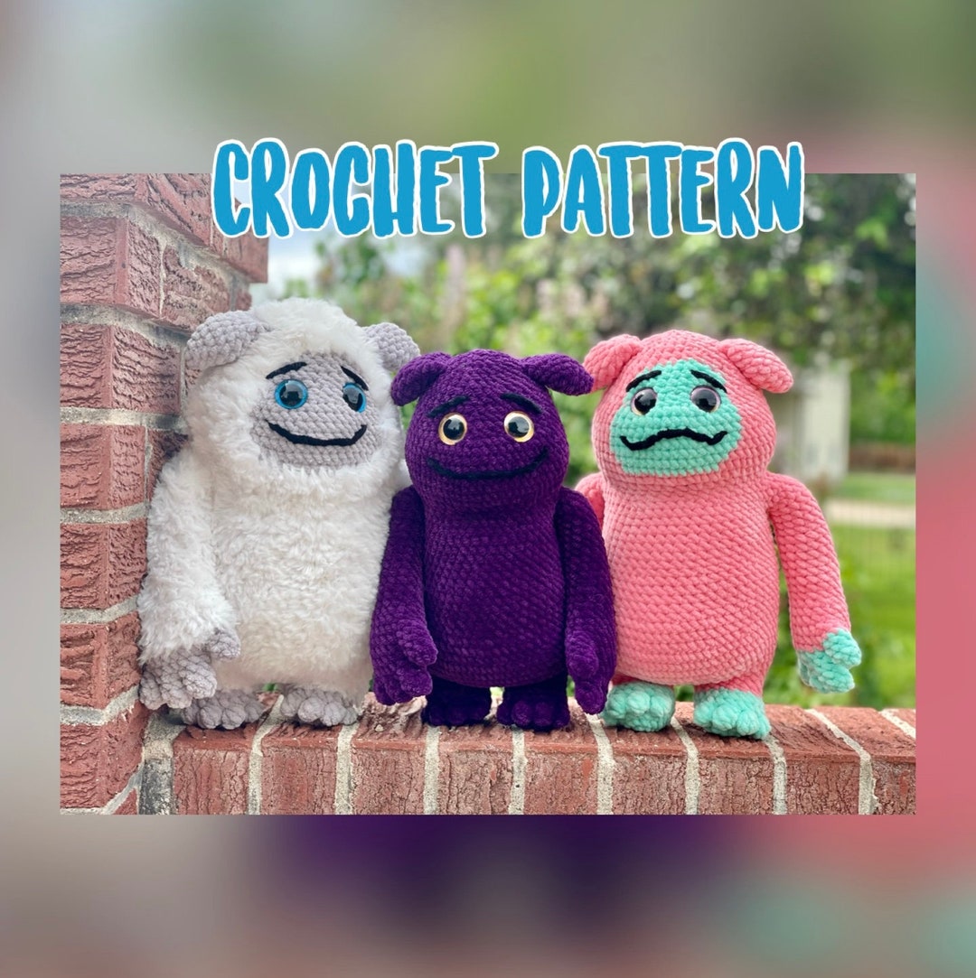 Crochet No-sew Imaginary Monster Pattern, Crochet Doll Pattern ...