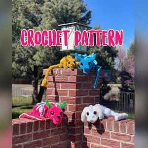 Crochet Luck Dragon Pattern, Crochet Doll Pattern, Amigurumi Plushie pattern, PDF, Dolls, Dragon