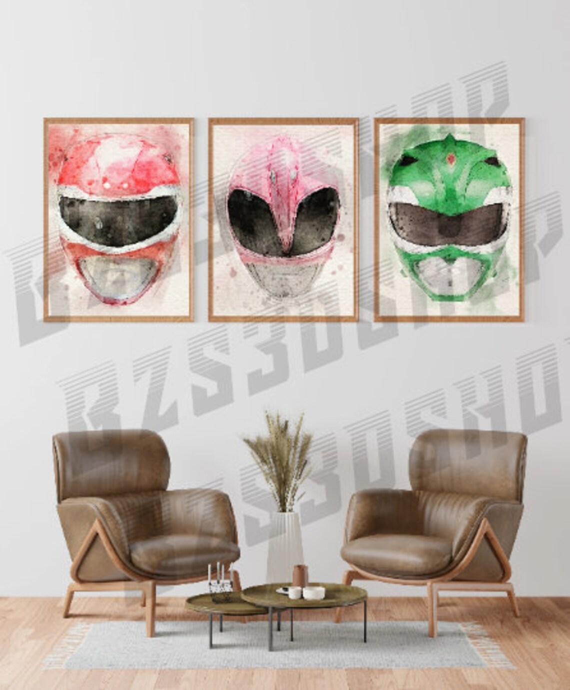 Mighty Morphin' Power Rangers Watercolor Digital Download: Complete ...