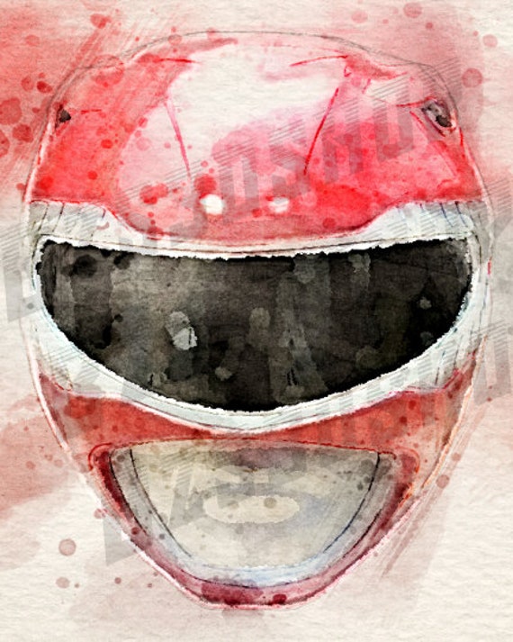 Red Power Ranger Mighty Morphin Drawing