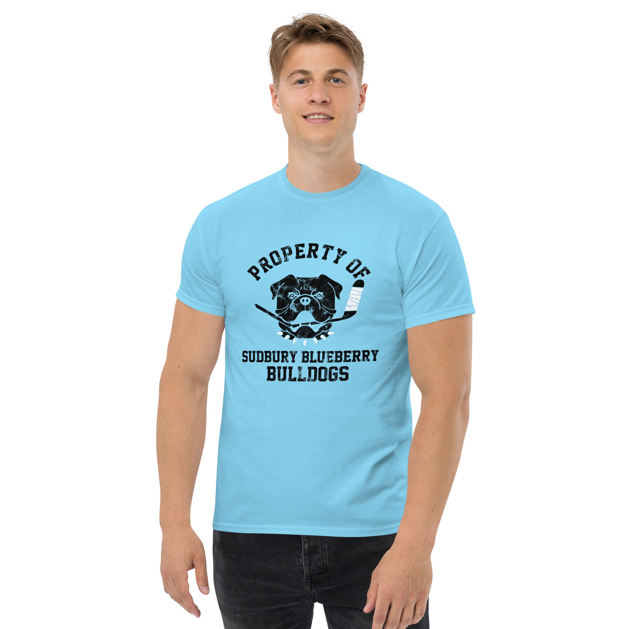 Sudbury Bulldogs Shore 69 Blue T-Shirt, Light Blue / Youth XL