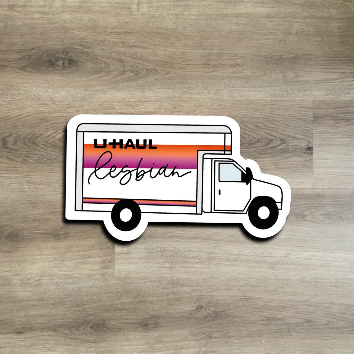 Uhaul pride sticker Etsy