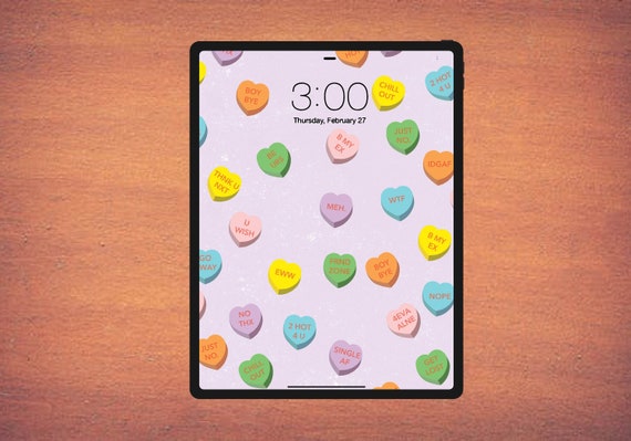 Rebel/funny Candy Hearts Ipad Wallpaper Valentine's - Etsy UK Rebel/funny Candy Hearts Ipad Wallpaper Valentine's - Etsy UK