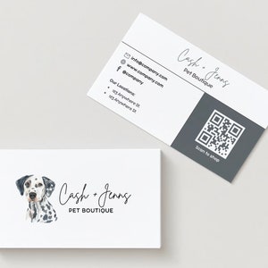 DIY Business Cards | Dog Business Cards | Business Packaging Inserts | Dog Business | Dog Business Printables | Premade Business Cards