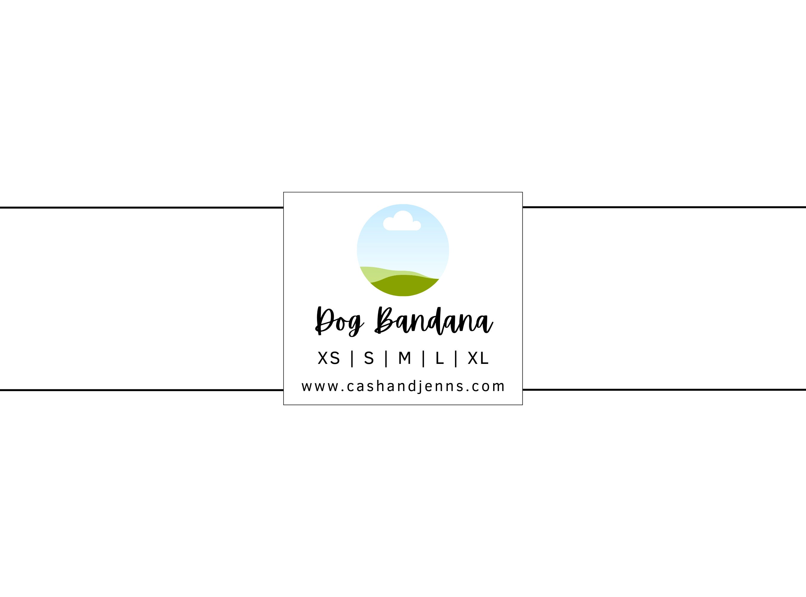 Editable Dog Bandana Labels Dog Bandana Packaging Labels Printable Dog