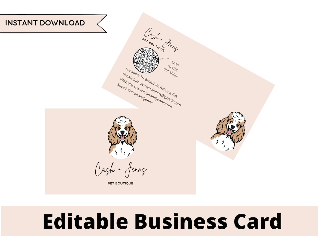 Mesmerizing Dog Business Cards Capture Illustration Mesmerizing Dog Business Cards Capture Illustration