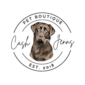 Business Logo | Small Business Logo | Dog Business Logo | Dog Business | Small Business Branding | Logo | Premade Logo | Labrador Dog Logo